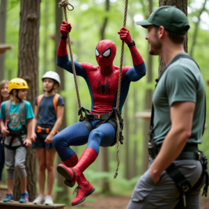 Prima Aprilis 2025 Spider-Man w Parku Linowym Kudowa