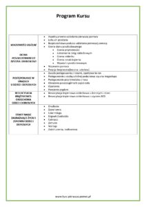 Suplement Certyfikowany Kurs pierwszej pomocy - Agnieszka Jurewicz Suplement Certyfikowany Kurs pierwszej pomocy - Agnieszka Jurewicz