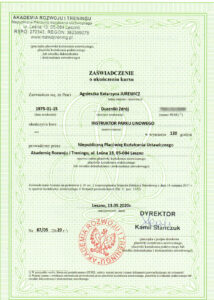 Instruktor Parku Linowego Kudowa - Agnieszka Jurewicz Instruktor Parku Linowego Kudowa - Agnieszka Jurewicz